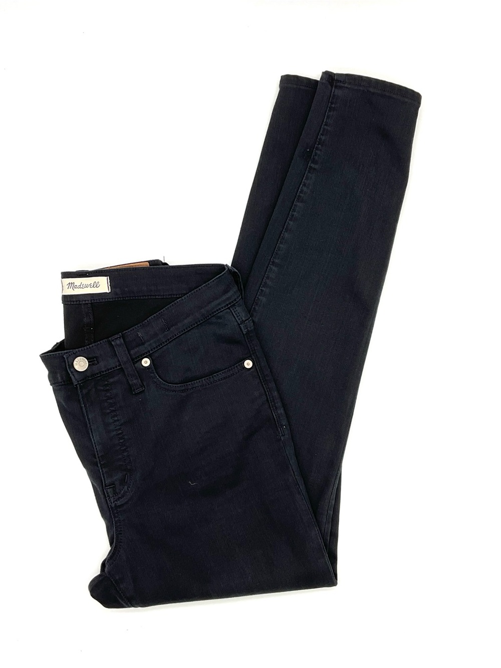 Madewell Skinny Jeans in Black/Charcoal Grey, 29